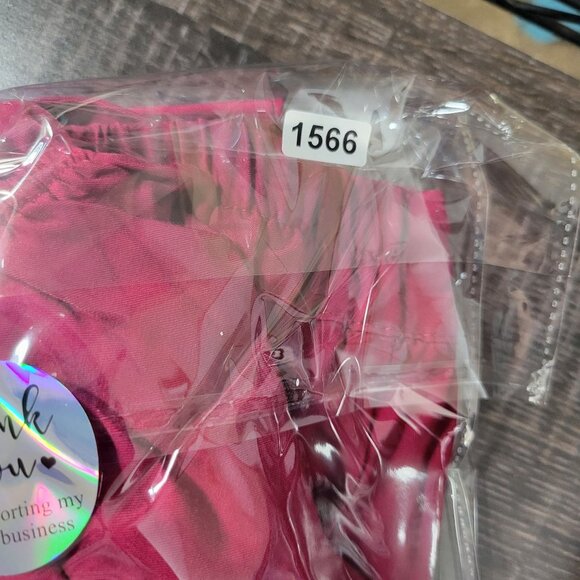 Habituate Womens 12 Red Layered Statement Sleeve Tie Hem Top Boho Romantic Vibes - Picture 9 of 9